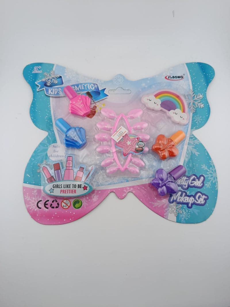 Set de manicure de juguete para niñas con accesorios