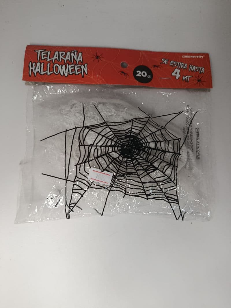 Telaraña Halloween blanca de 20 gramos