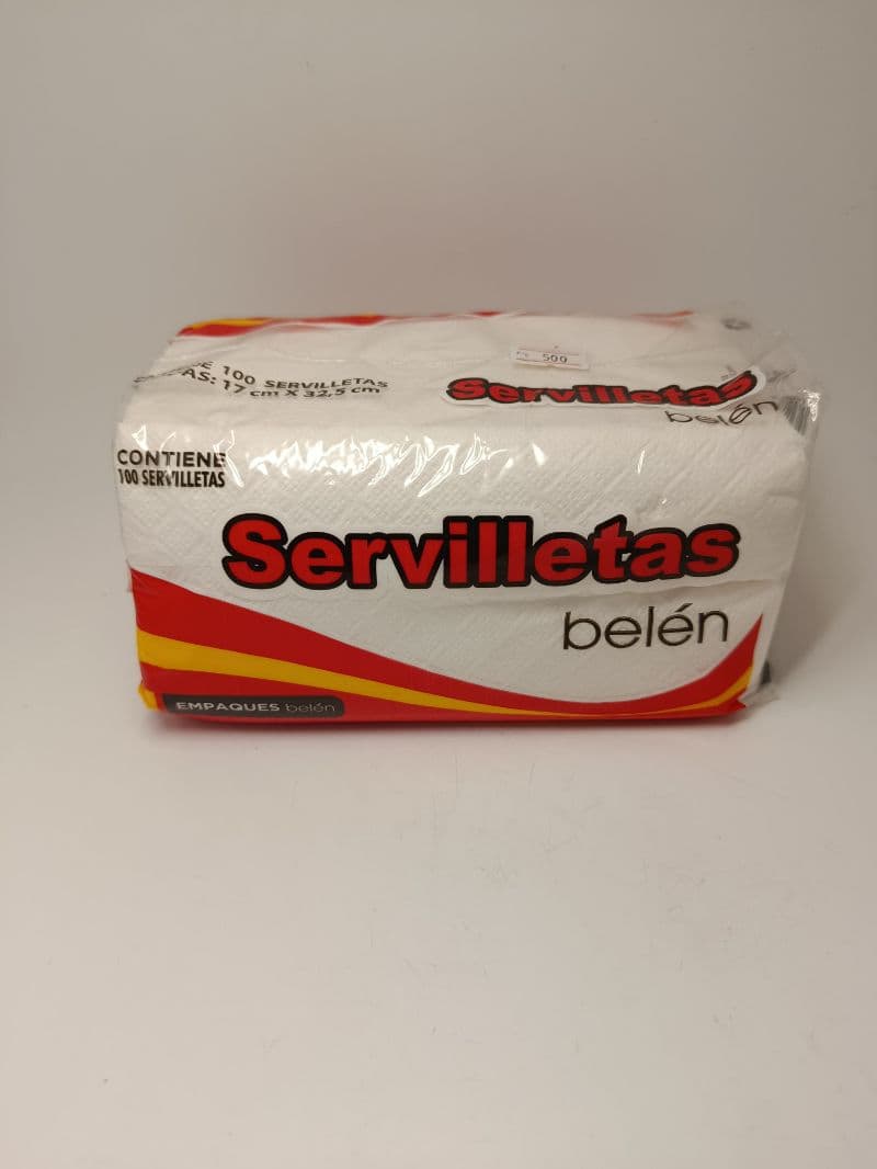 Servilletas Belén Paquete de 100 Unidades