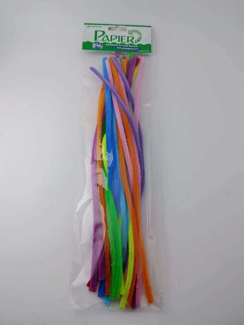 Limpiapipas de Colores Papier de 30 cm (25 Unidades)
