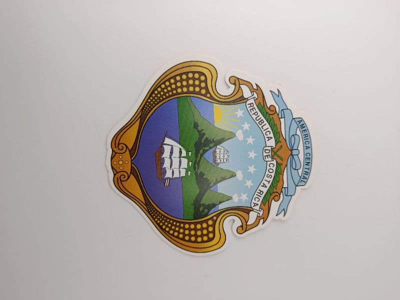 Escudo de Costa Rica Troquelado Pequeño (Paquete de 25 unidades)