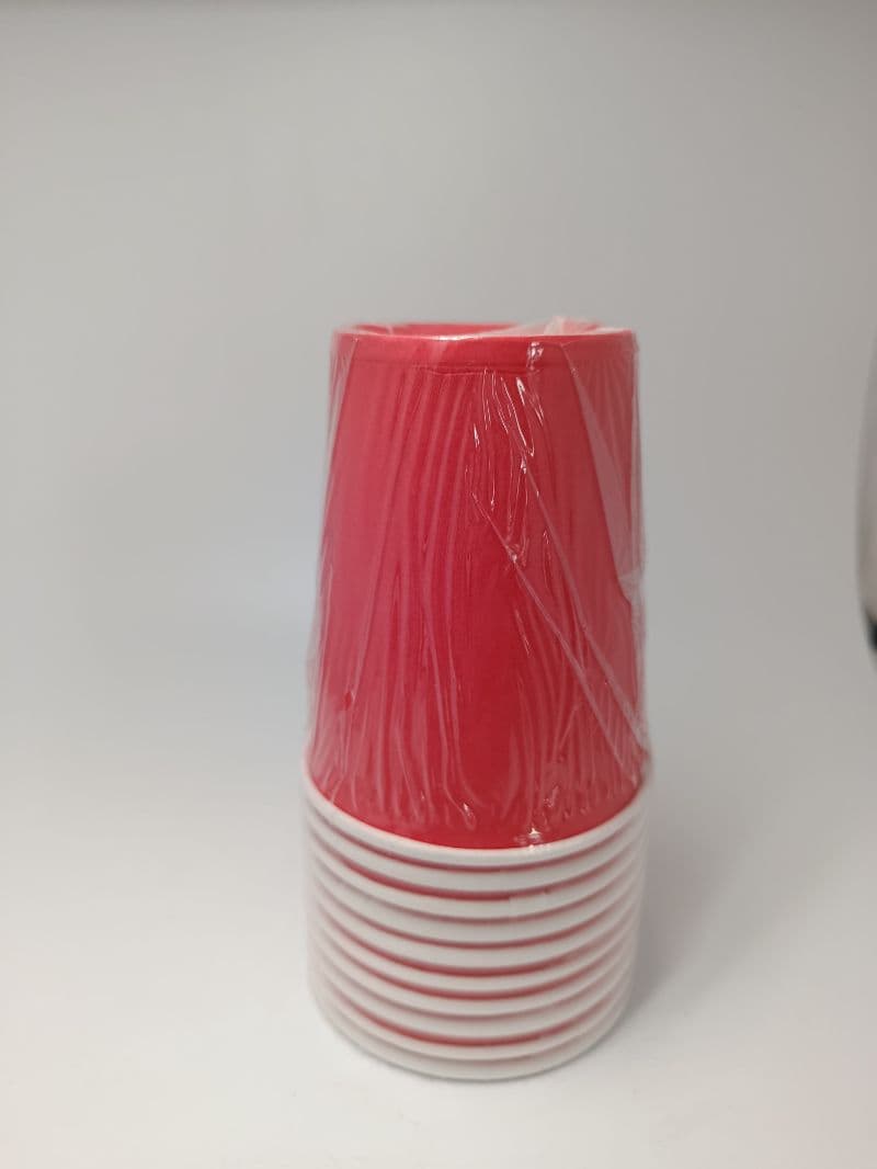 Vasos Desechables Color Rojo