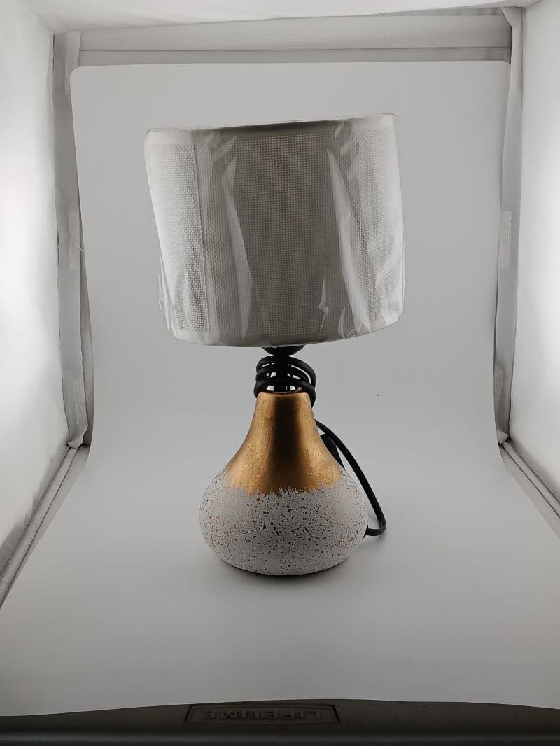 Lámpara de noche decorativa con base tipo jarrón