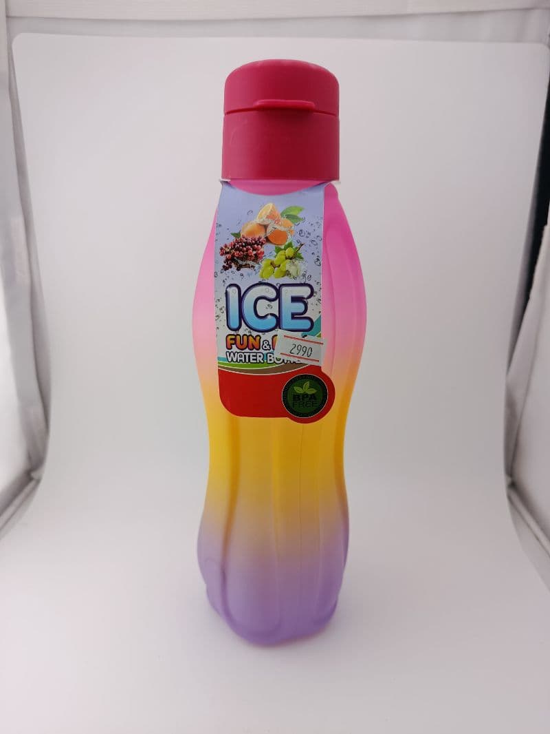 Botella de Plástico Multicolor Ice Fun para Agua