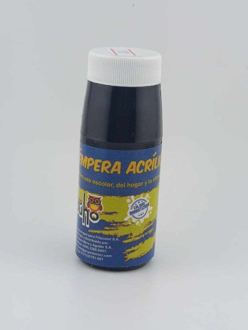 Témpera acrílica Búho negra 65 ml