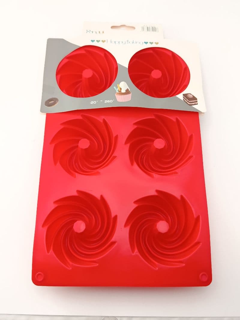 Molde de silicón para repostería de 6 cavidades
