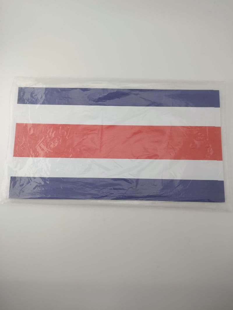 Banderas de Costa Rica de Papel sin Escudo 15.5 x 28 cm (Paquete de 100 unidades)